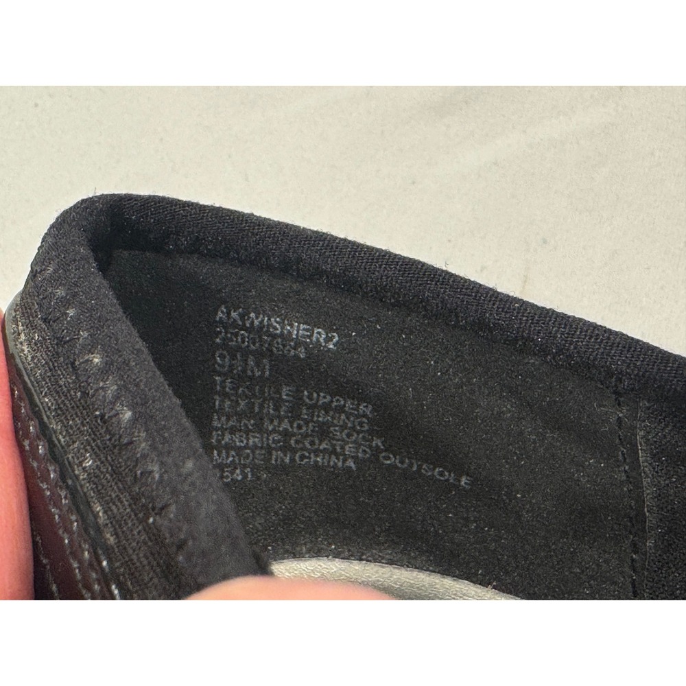 Anne Klein iFlex Wisher2 Black Wedge Pumps Square Toe Patent Heel 9.5M - Picture 8 of 8